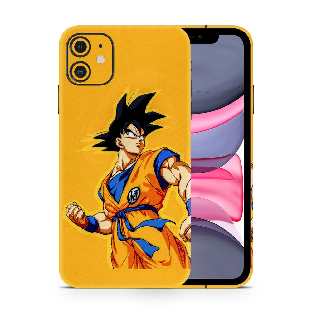Iphone 11 goku yellow 3d skin wrapitskin