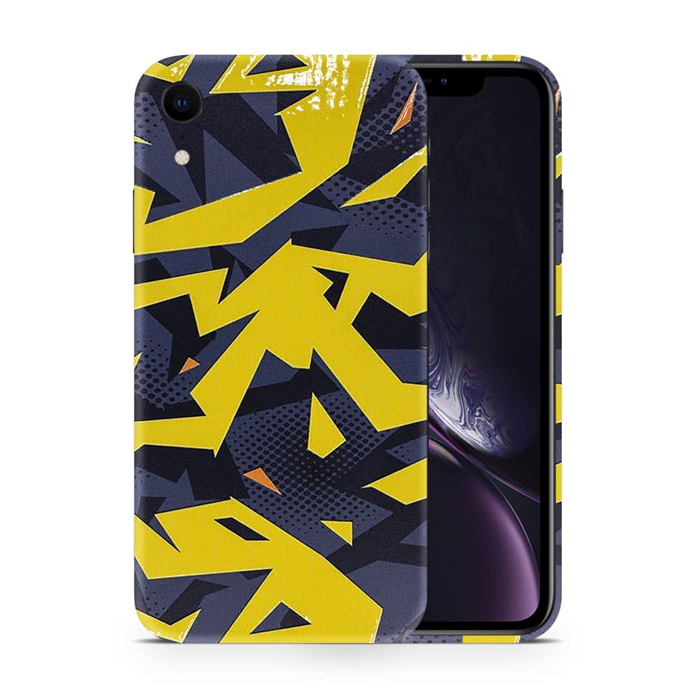 Iphone xr abstract yellow 3d skin wrapitskin