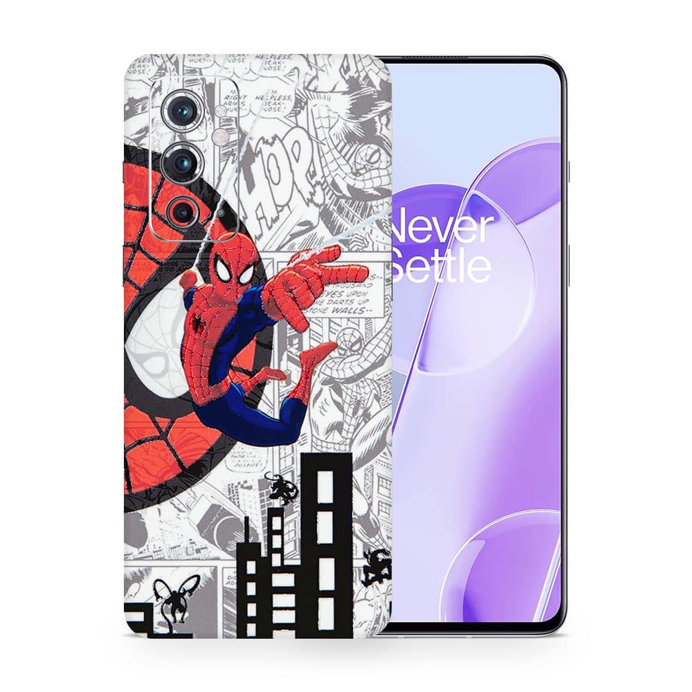 Oneplus 9rt spiderman comic 3d skin wrapitskin