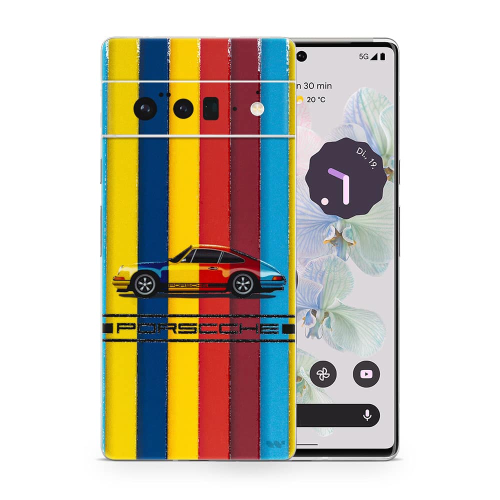 Pixel 6 pro porsche multicolor 3d skin wrapitskin