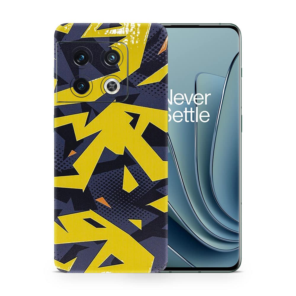 Oneplus 10 pro abstract yellow 3d skin wrapitskin