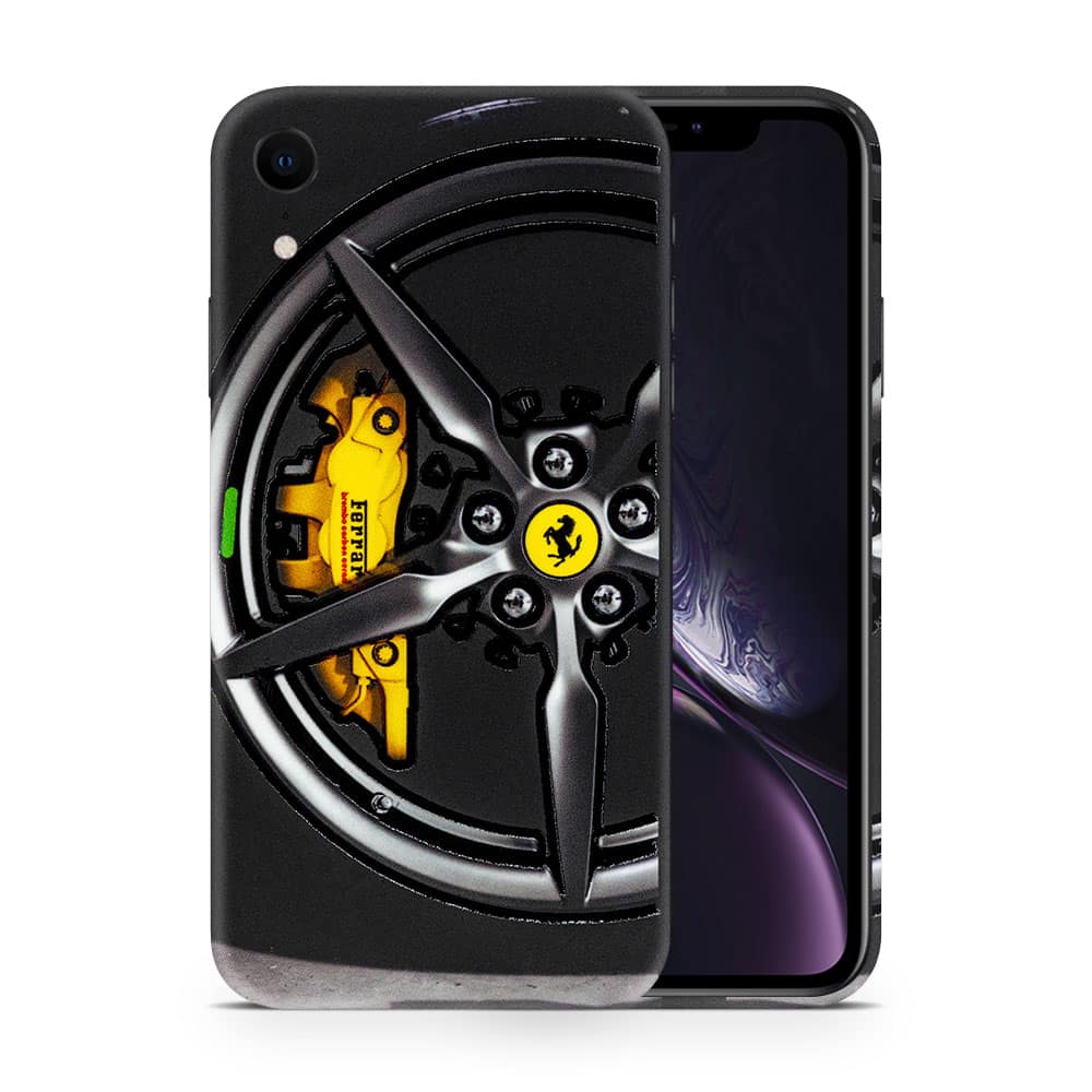 Iphone xr ferrari rim 3d skin wrapitskin