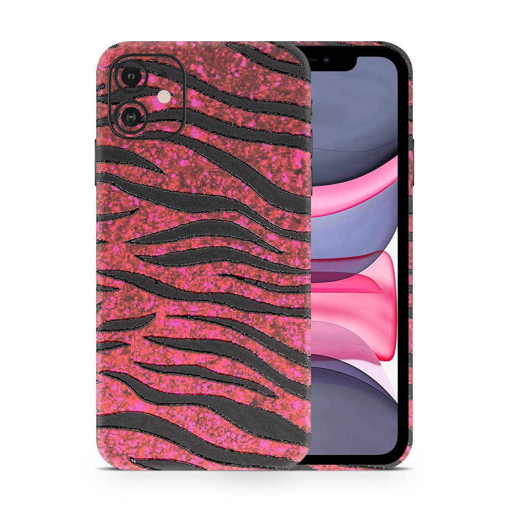 Iphone 11 red zebra 3d skin wrapitskin
