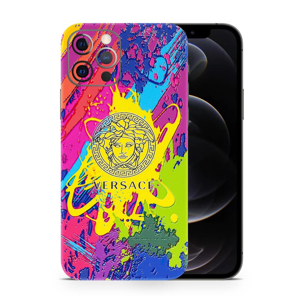 Iphone 12 pro versace colorful 3d skin wrapitskin