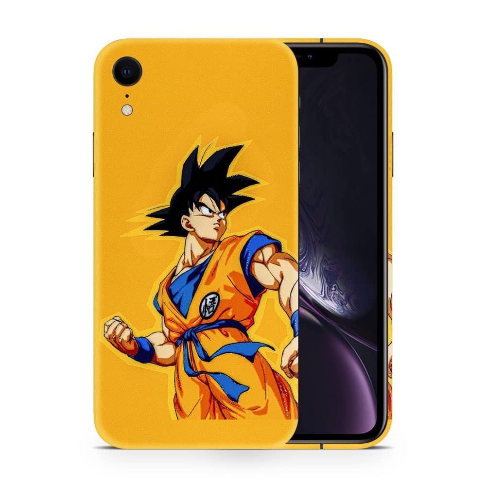 Iphone xr goku yellow 3d skin wrapitskin