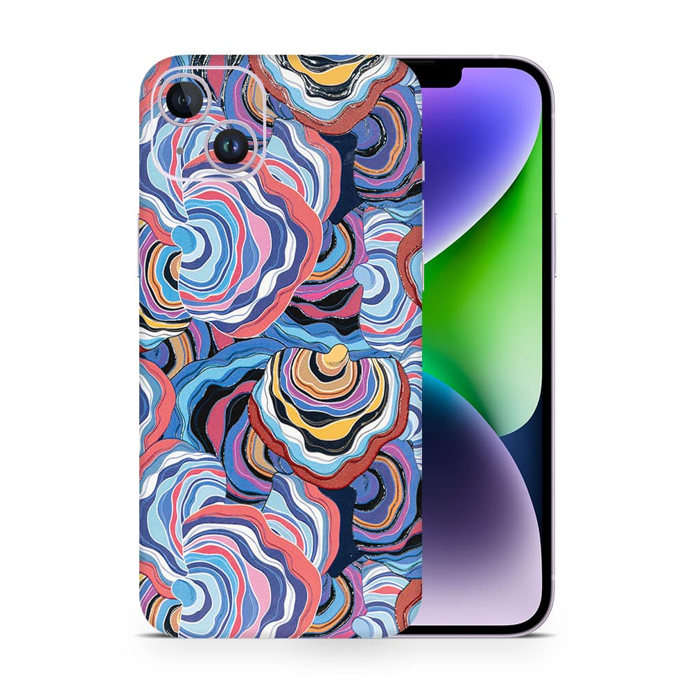 Iphone 14 plus abstract multicolor 3d skin wrapitskin