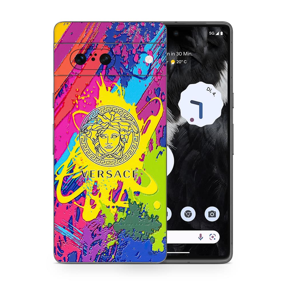 Pixel 7 versace colorful 3d skin wrapitskin
