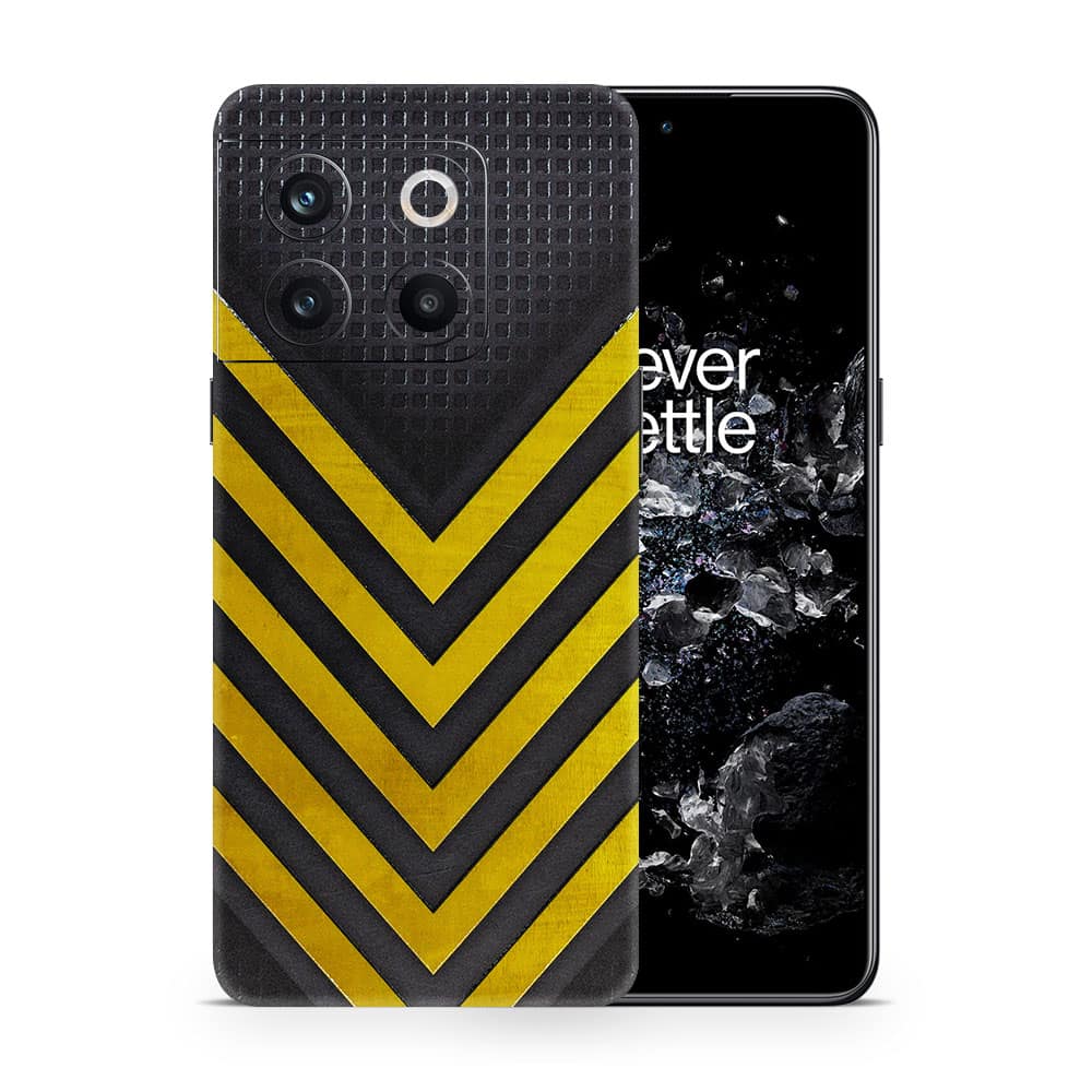 Oneplus 10t arrows yellow 3d skin wrapitskin