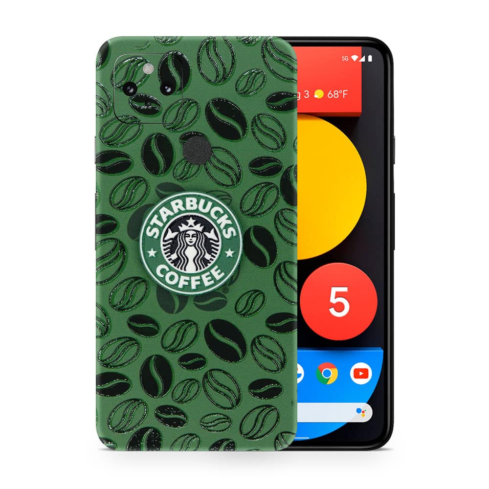 Pixel 5 starbucks 3d skin wrapitskin
