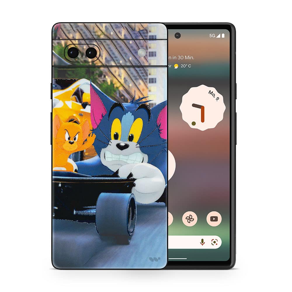 Pixel 6a tom and jerry 3d skin wrapitskin
