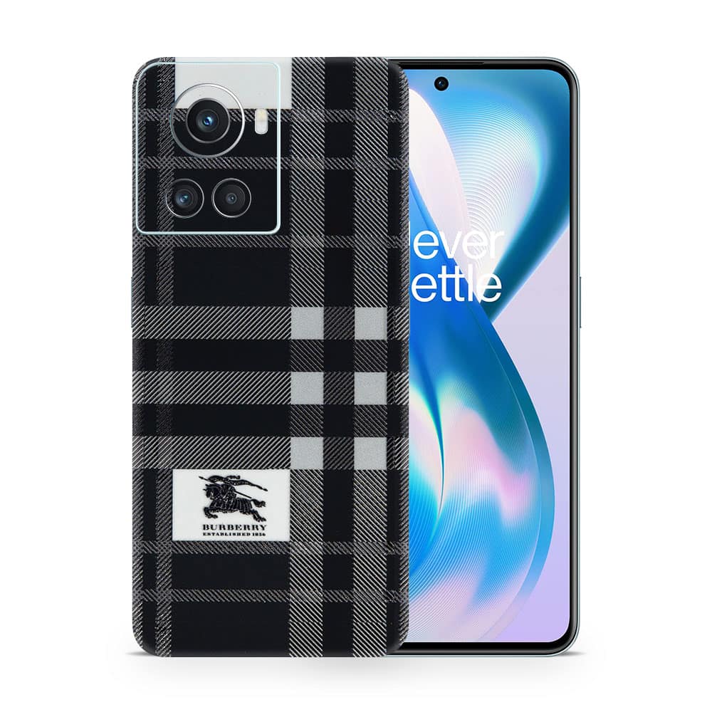 Oneplus 10r burberry 3d skin wrapitskin