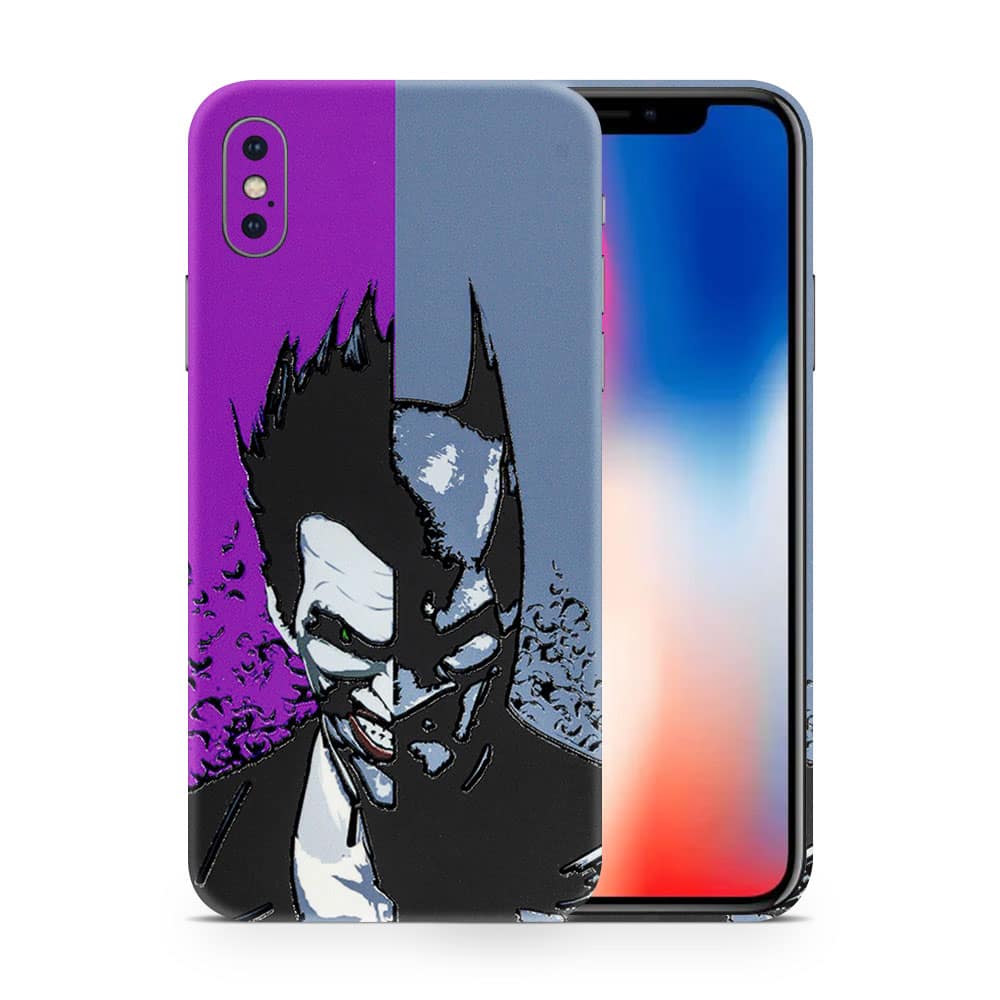 Iphone x batman vs joker 3d skin wrapitskin