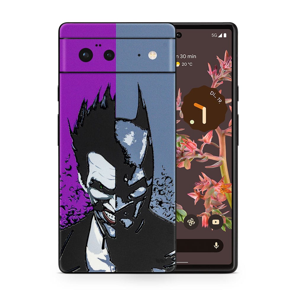 Pixel 6 batman vs joker 3d skin wrapitskin
