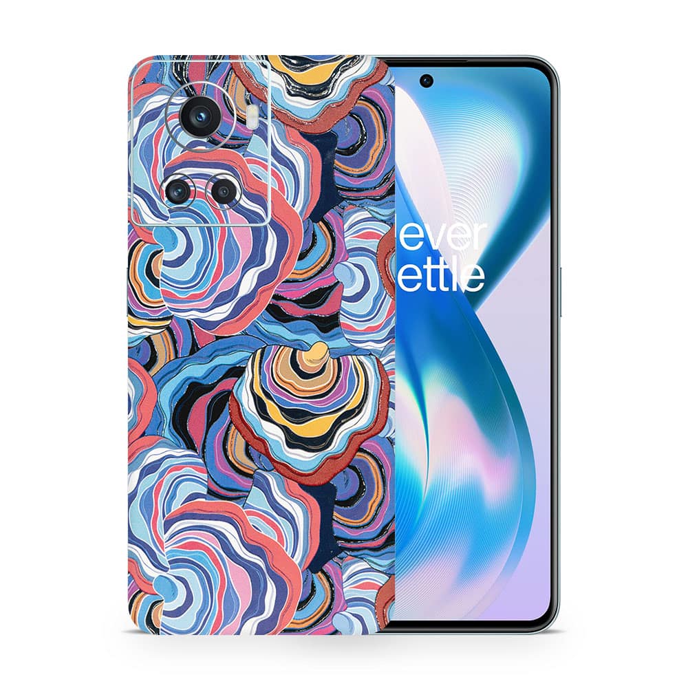 Oneplus 10r abstract multicolor 3d skin wrapitskin