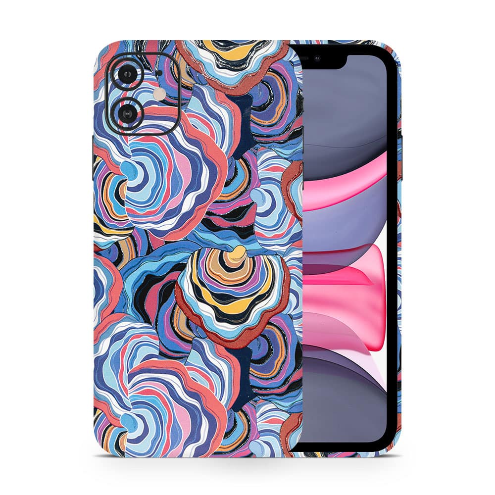 Iphone 11 abstract multicolor 3d skin wrapitskin