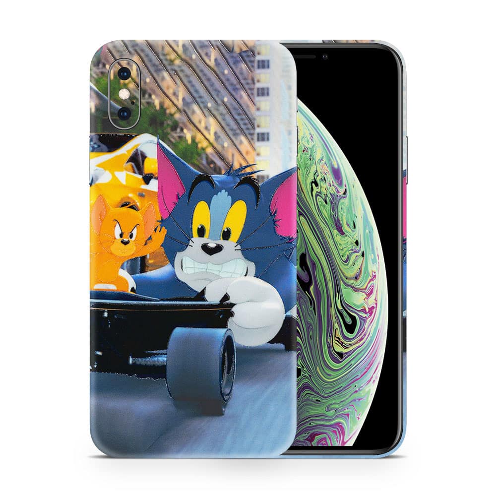 Iphone xs max tom and jerry 3d skin wrapitskin