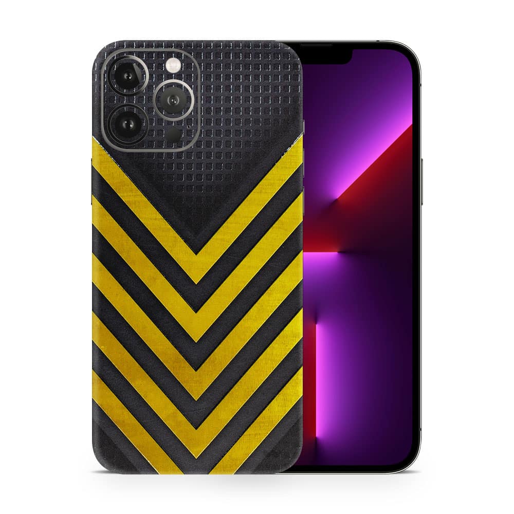 Iphone 13 pro max arrows yellow 3d skin wrapitskin