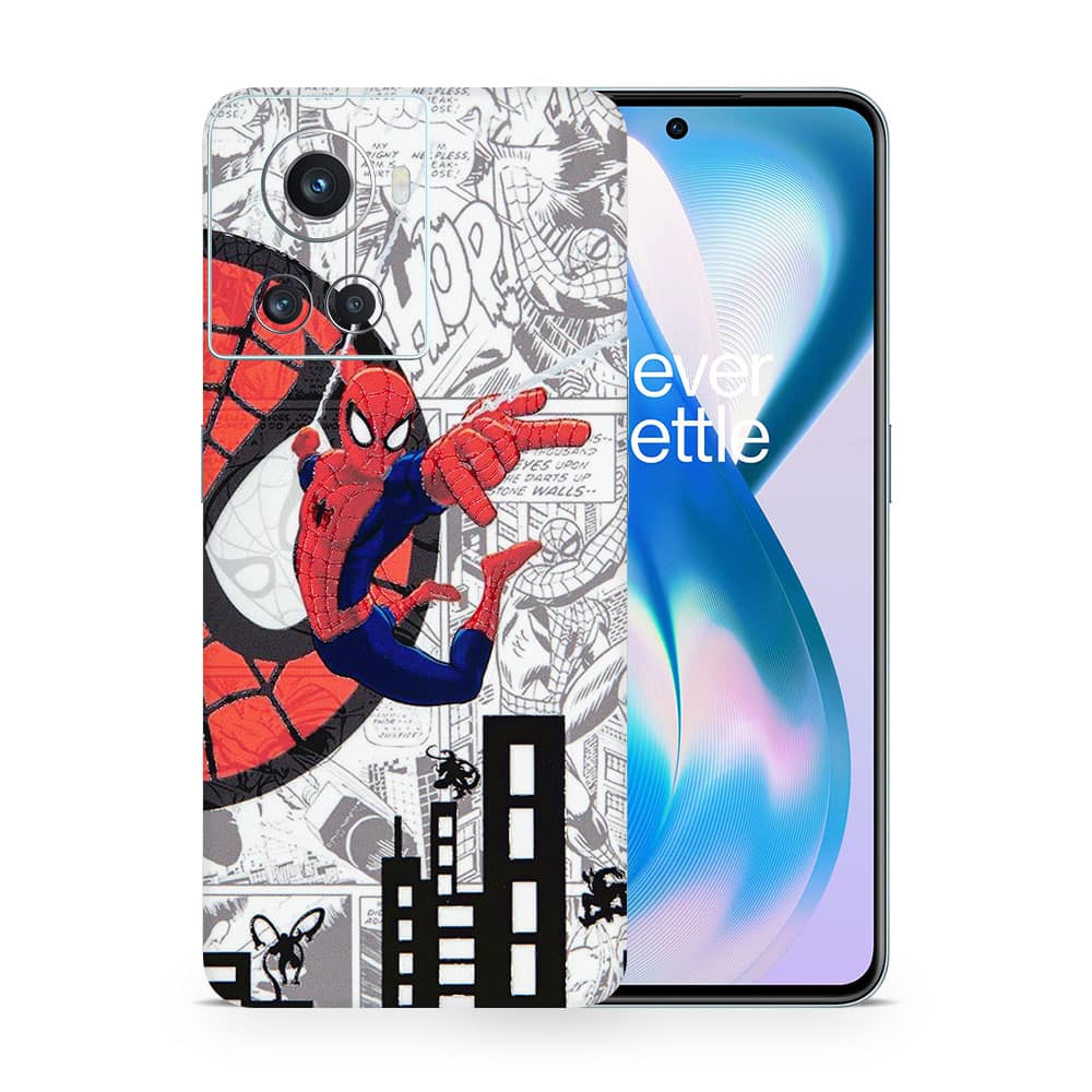 Oneplus 10r spiderman comic 3d skin wrapitskin