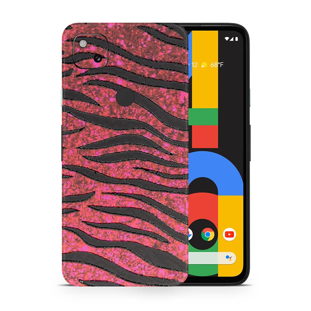 Pixel 4a red zebra 3d skin wrapitskin
