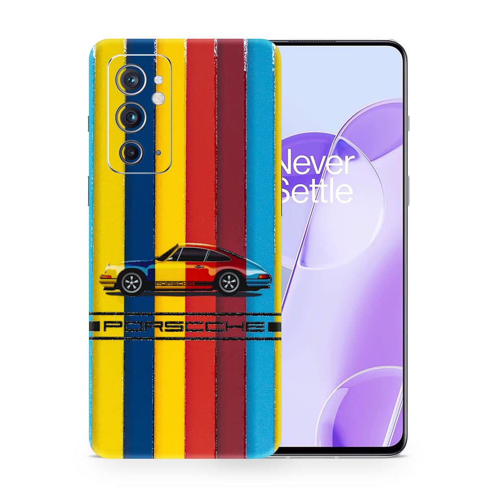 Oneplus 9rt porsche multicolor 3d skin wrapitskin