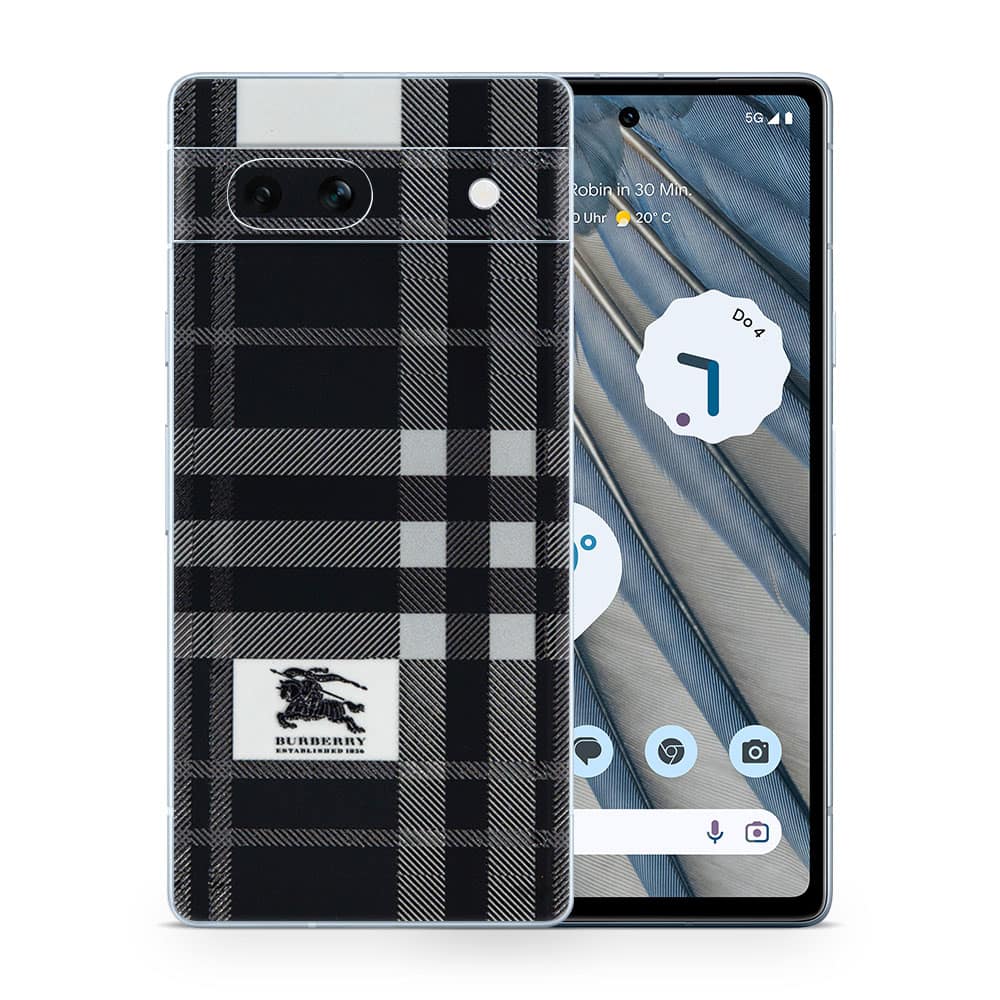 Pixel 7a burberry 3d skin wrapitskin