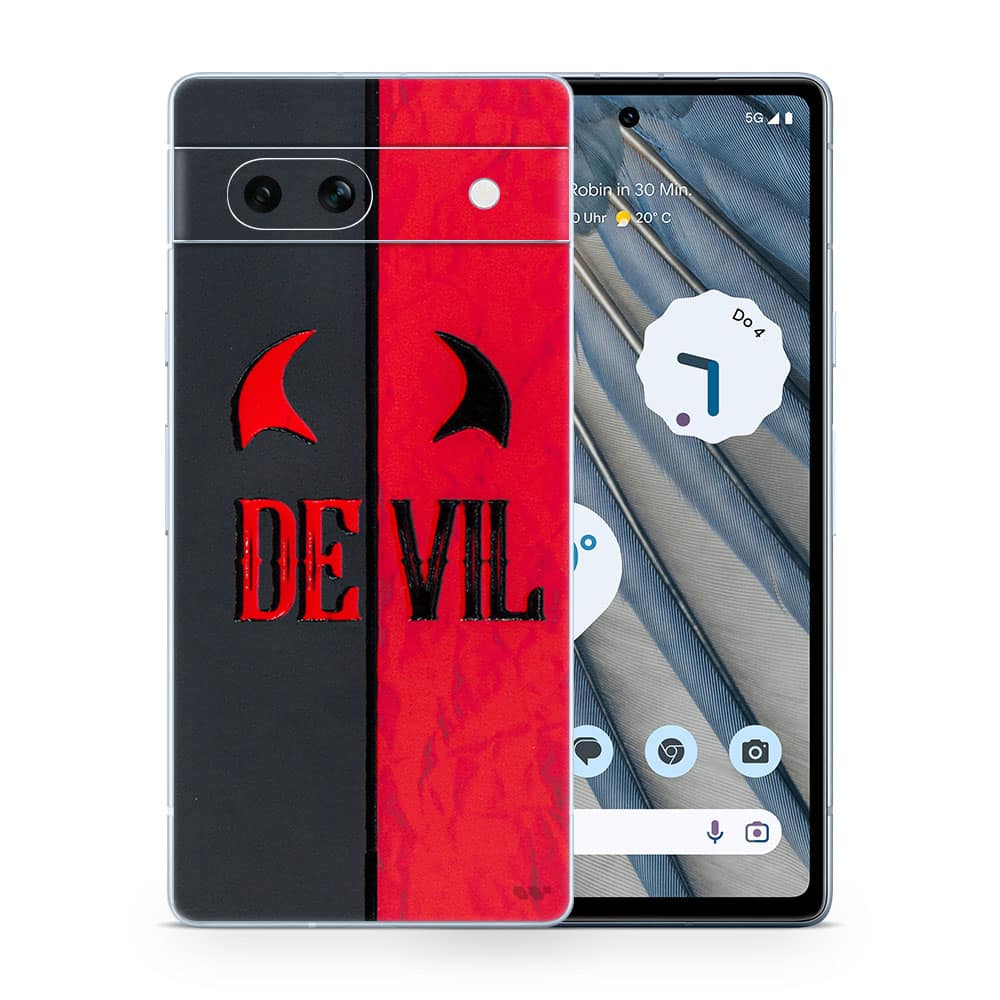Pixel 7a devil 3d skin wrapitskin