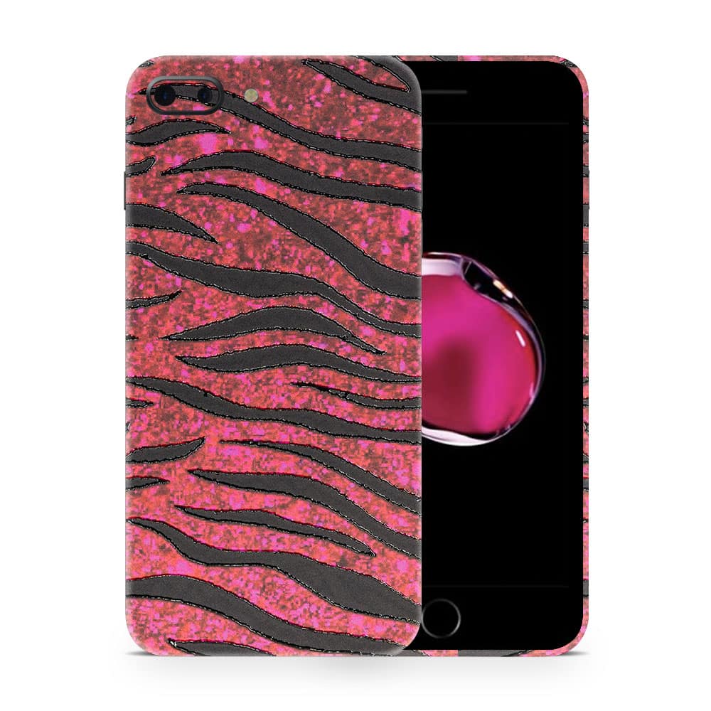 Iphone 7 plus red zebra 3d skin wrapitskin