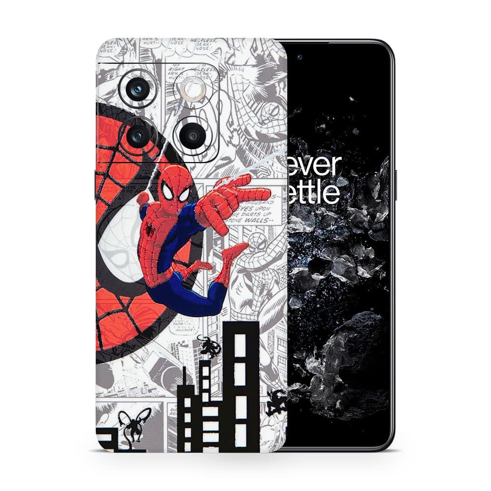 Oneplus 10t spiderman comic 3d skin wrapitskin