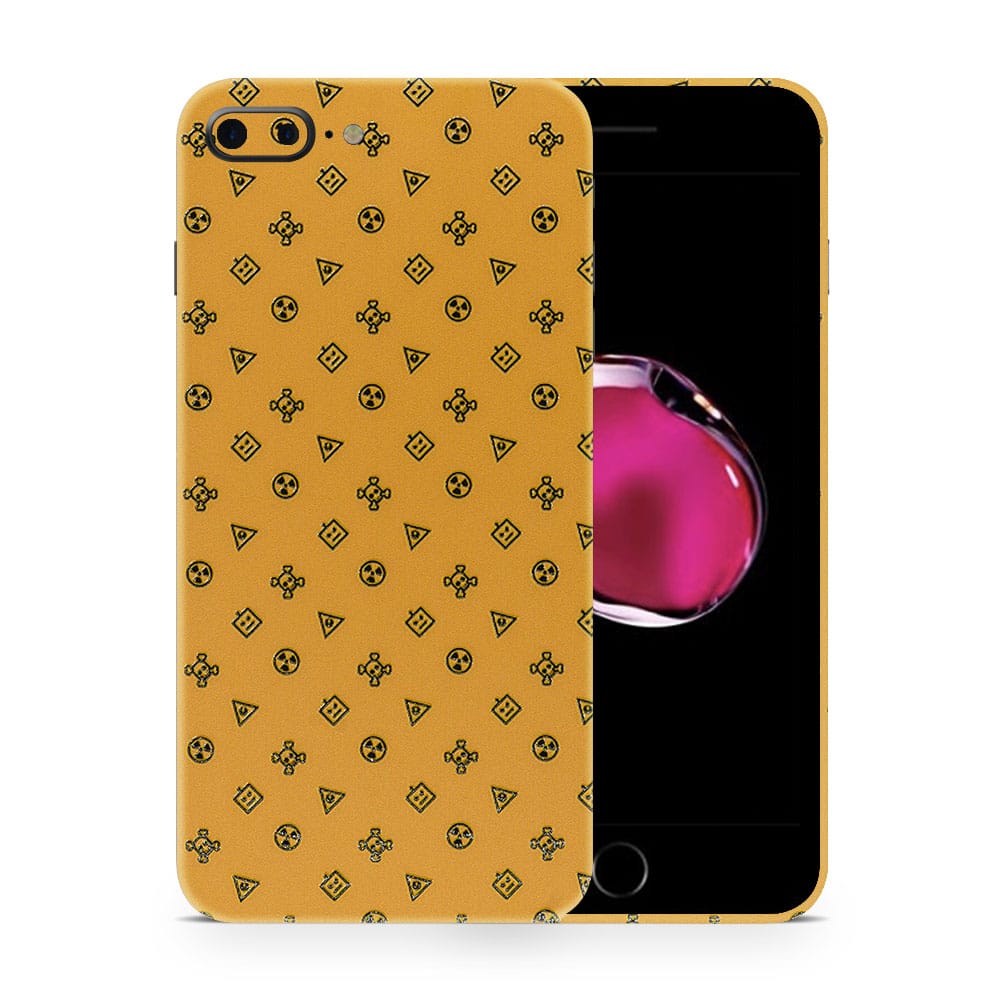 Iphone 7 plus yellow danger 3d skin wrapitskin