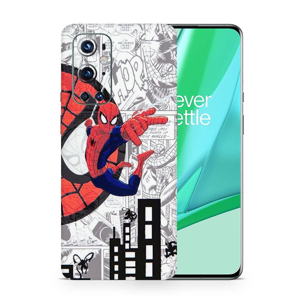 Oneplus 9 pro spiderman comic 3d skin wrapitskin