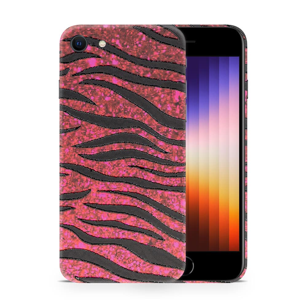 Iphone se 2022 red zebra 3d skin wrapitskin