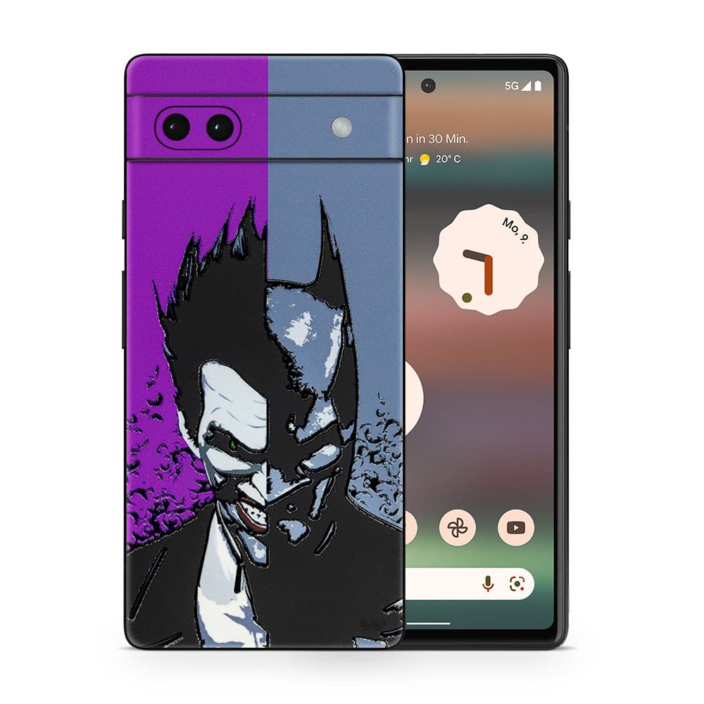 Pixel 6a batman vs joker 3d skin wrapitskin