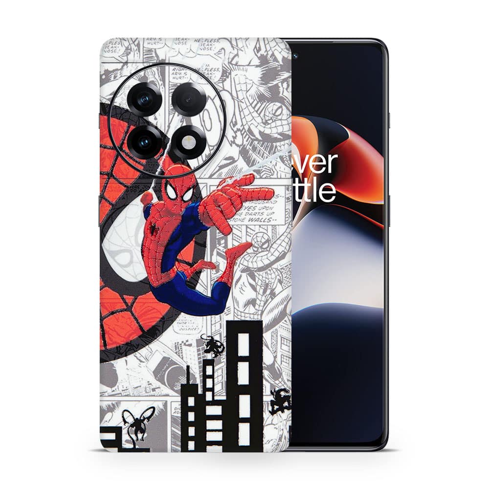 Oneplus 11r spiderman comic 3d skin wrapitskin