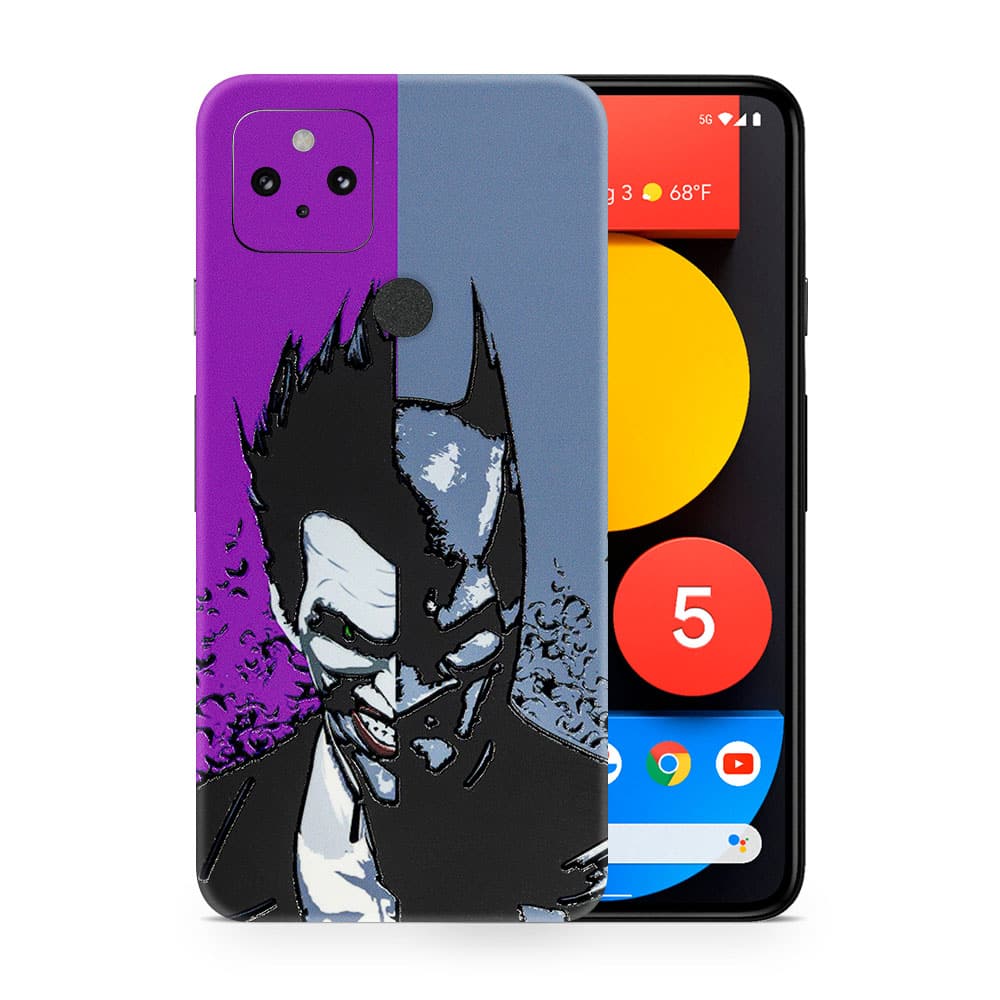 Pixel 5 batman vs joker 3d skin wrapitskin