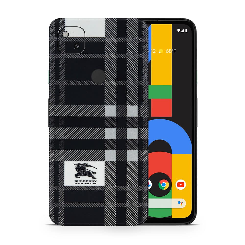 Pixel 4a burberry 3d skin wrapitskin