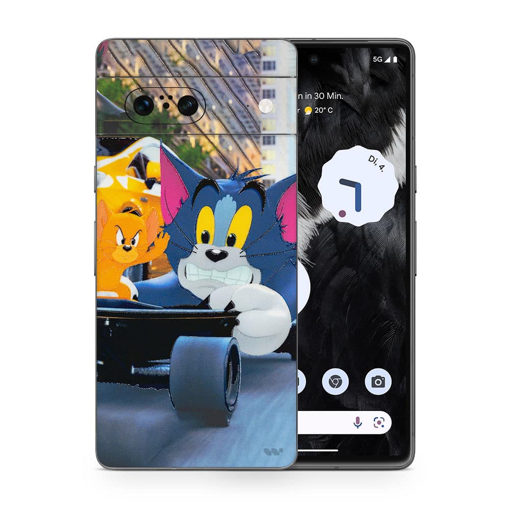 Pixel 7 tom and jerry 3d skin wrapitskin