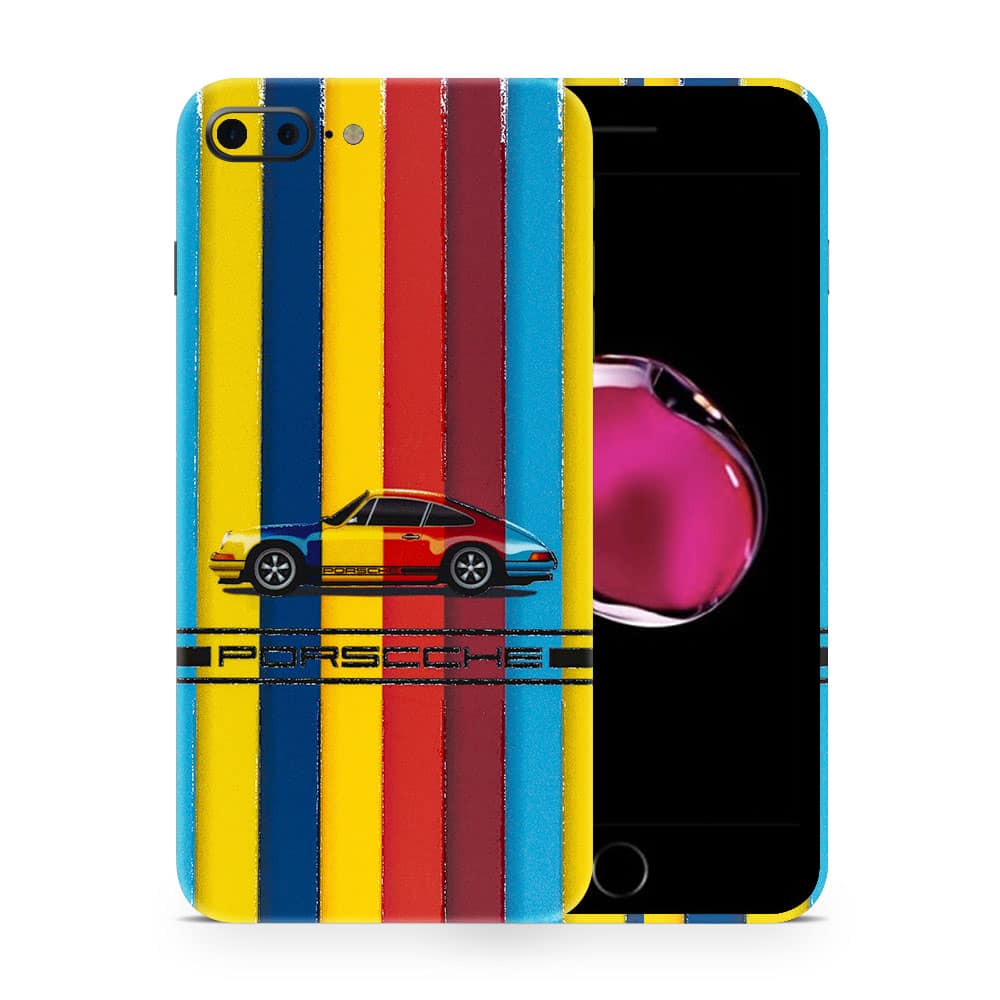Iphone 7 plus porsche multicolor 3d skin wrapitskin