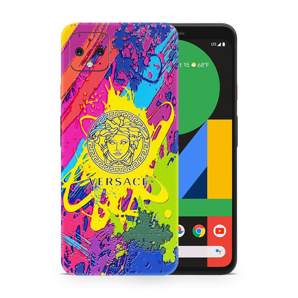 Pixel 4 versace colorful 3d skin wrapitskin