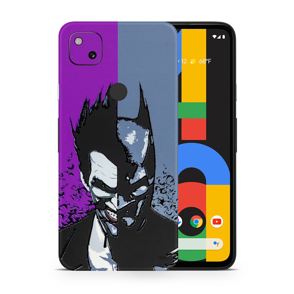 Pixel 4a batman vs joker 3d skin wrapitskin