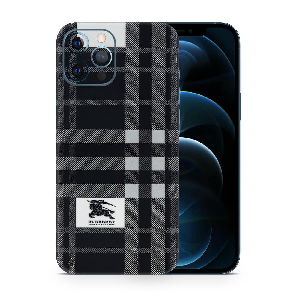 Iphone 12 pro max burberry 3d skin wrapitskin