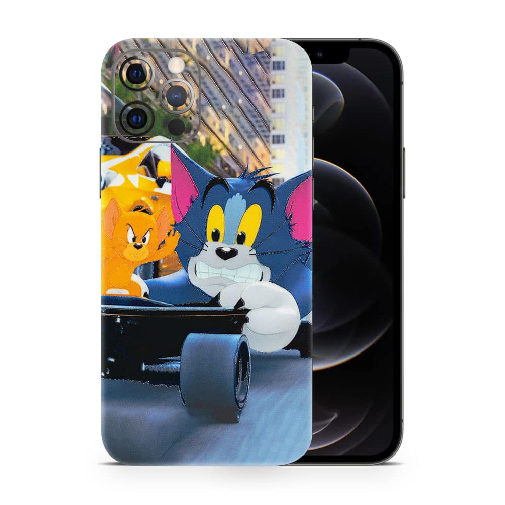 Iphone 12 pro tom and jerry 3d skin wrapitskin