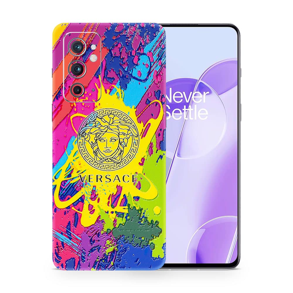 Oneplus 9rt versace colorful 3d skin wrapitskin