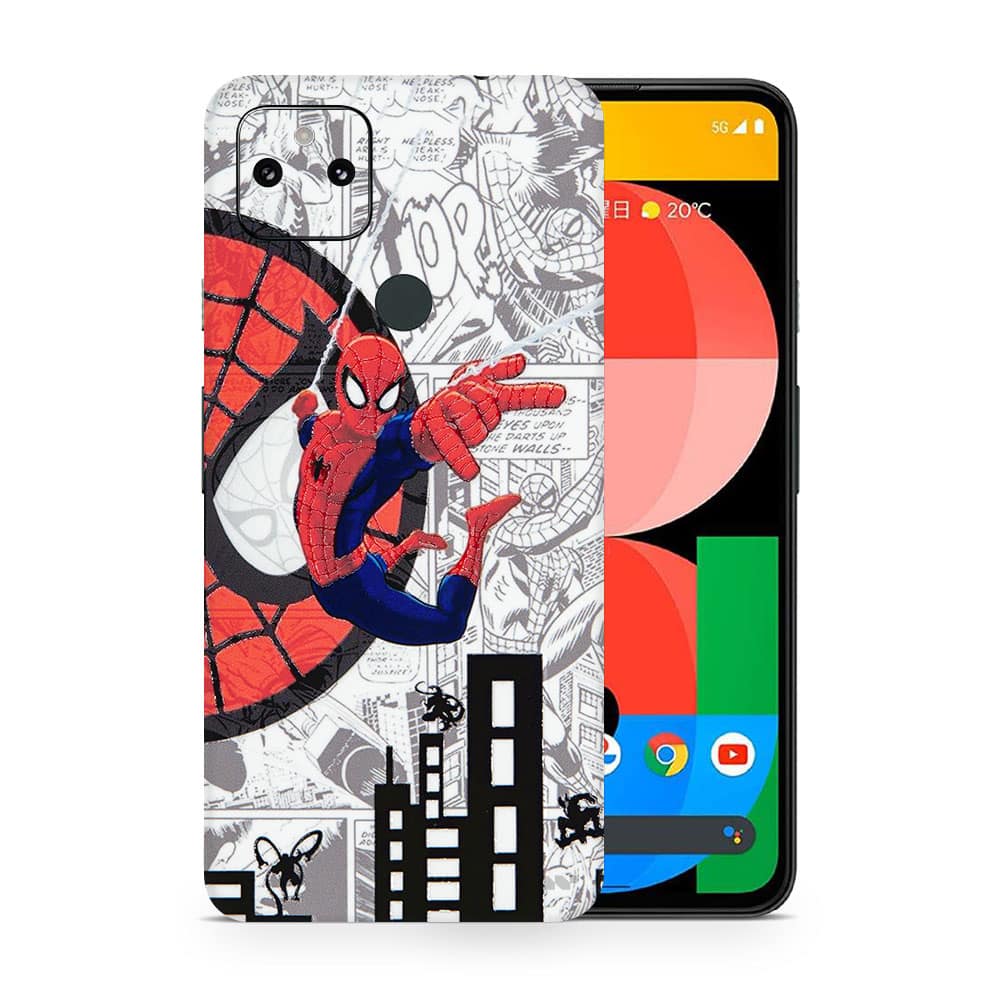 Pixel 5a 5g spiderman comic 3d skin wrapitskin