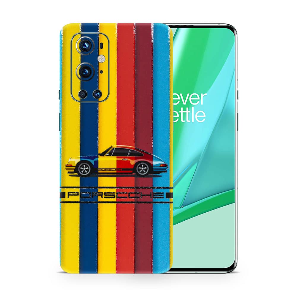 Oneplus 9 pro porsche multicolor 3d skin wrapitskin