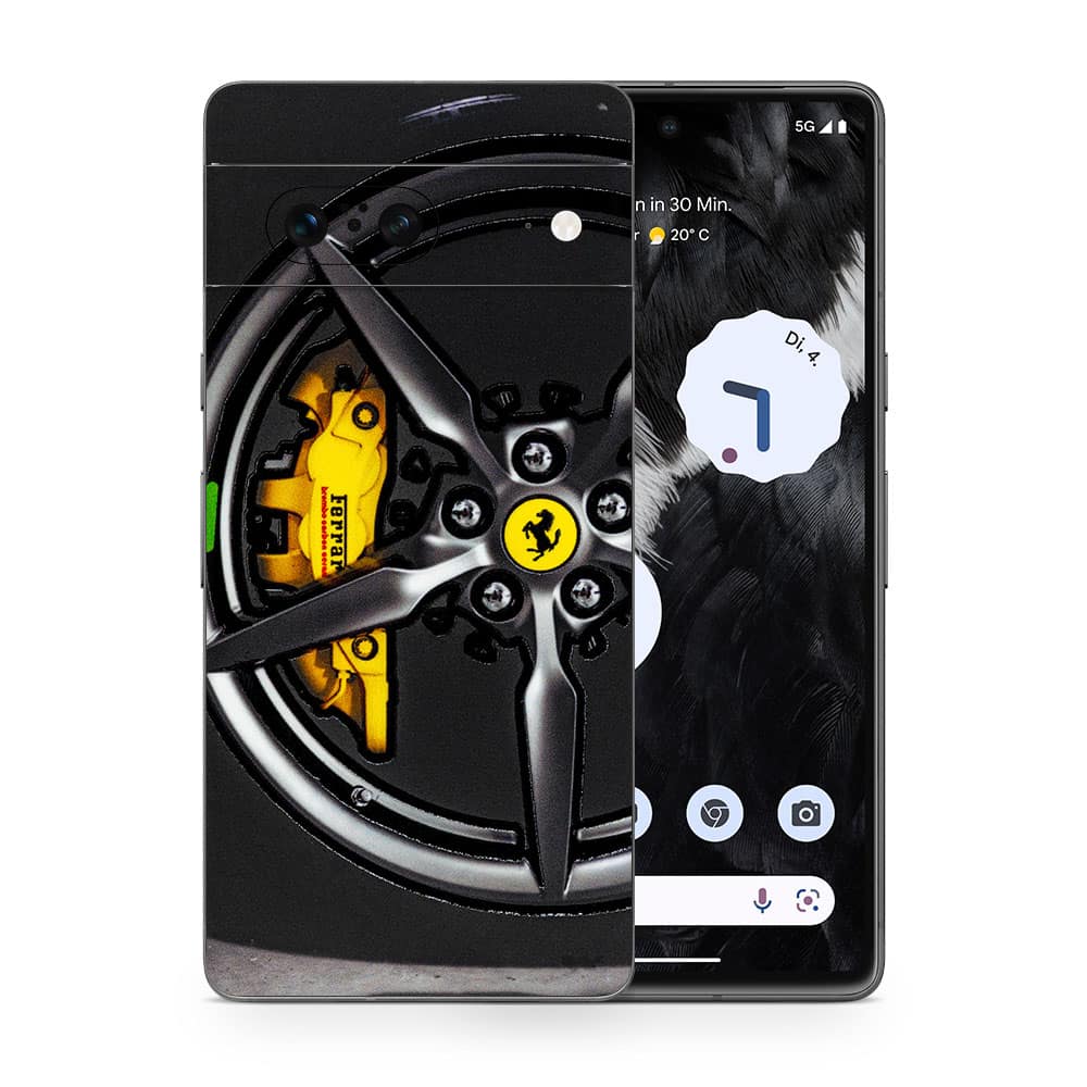 Pixel 7 ferrari rim 3d skin wrapitskin