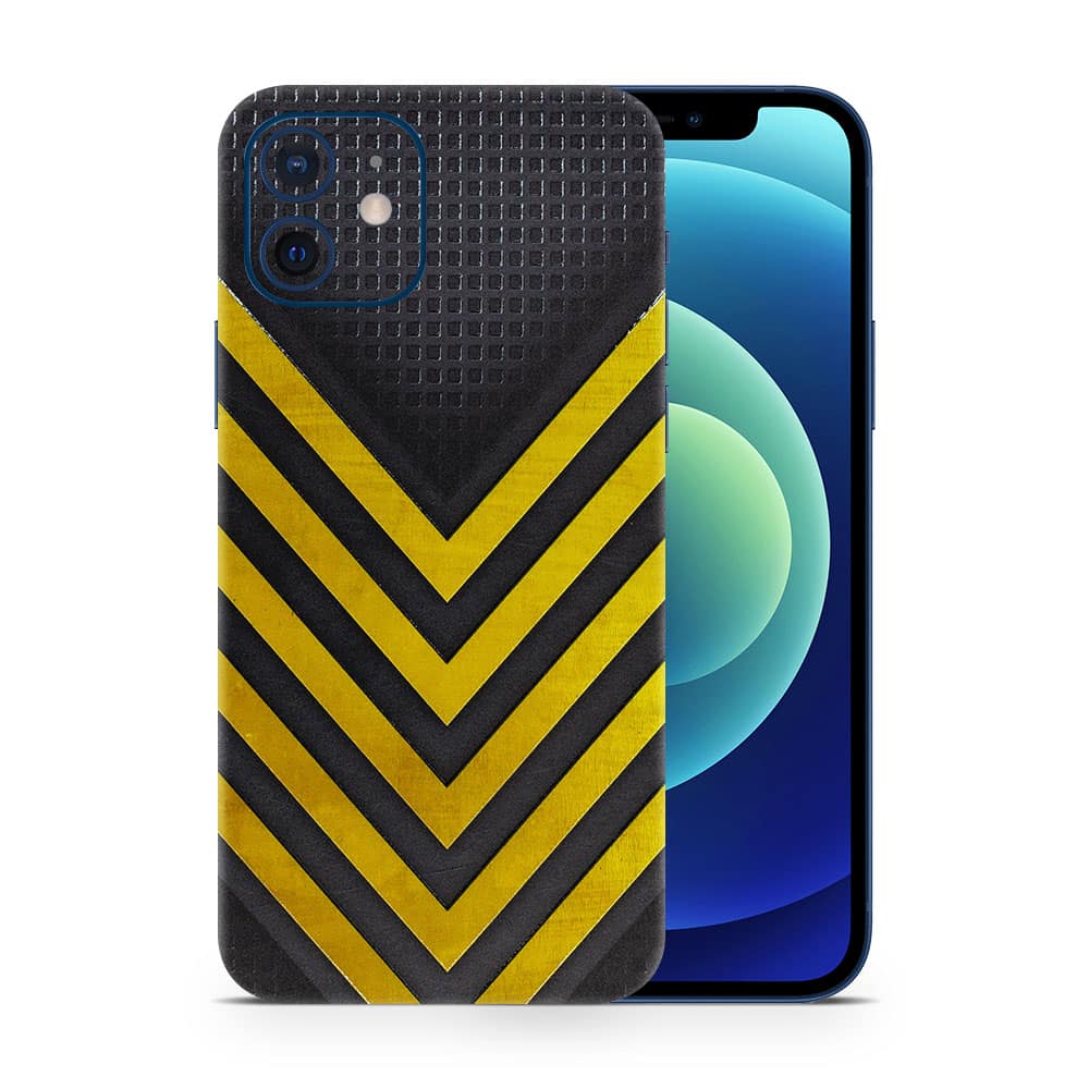Iphone 12 arrows yellow 3d skin wrapitskin