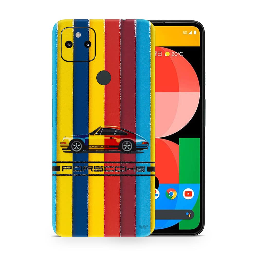 Pixel 5a 5g porsche multicolor 3d skin wrapitskin