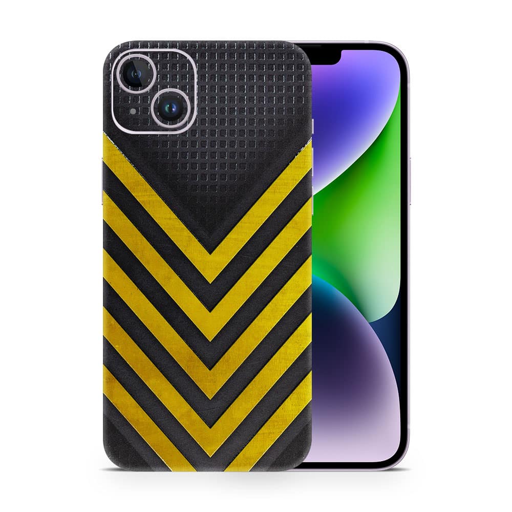 Iphone 14 plus arrows yellow 3d skin wrapitskin