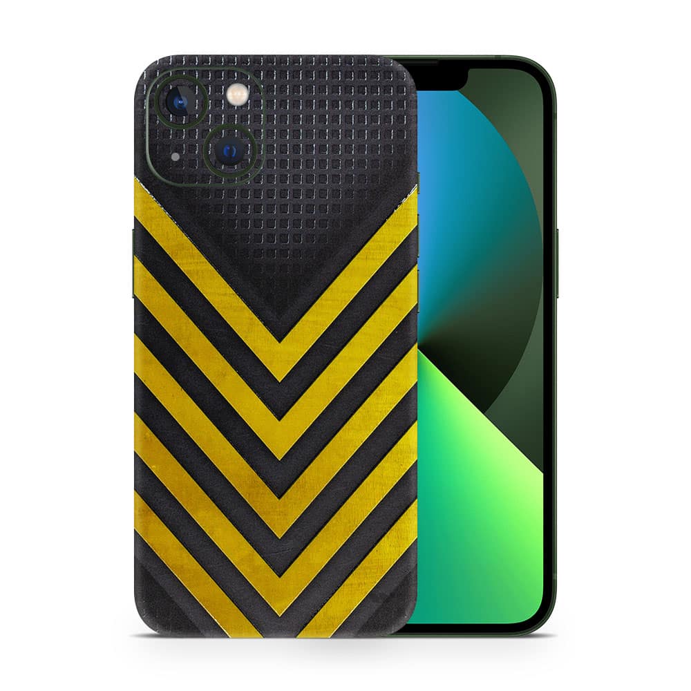 Iphone 13 arrows yellow 3d skin wrapitskin