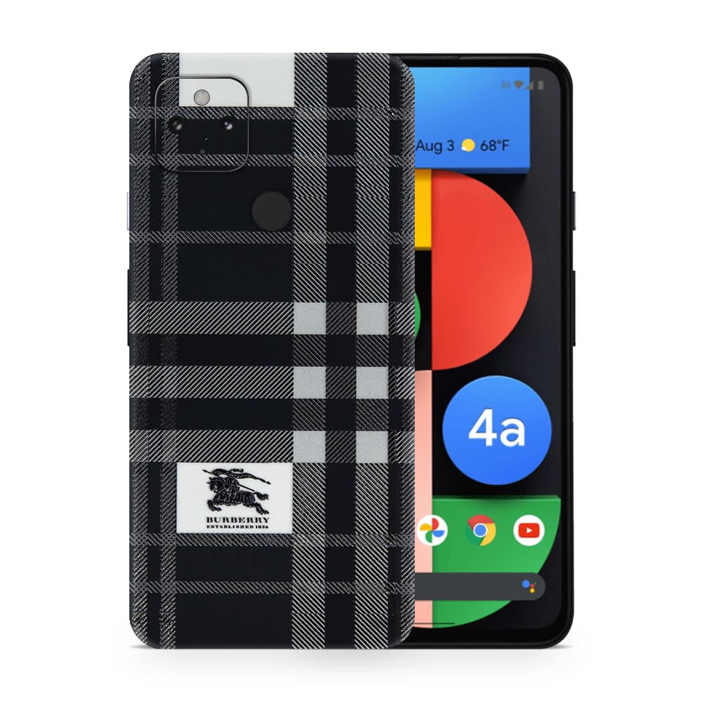 Pixel 4a 5g burberry 3d skin wrapitskin
